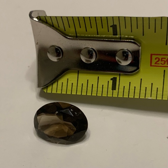 FIVE VTG 4 Gem Stones (Amethyst & Brown Topaz) Plus one Agate gem Horn (5 total) - Picture 7 of 15